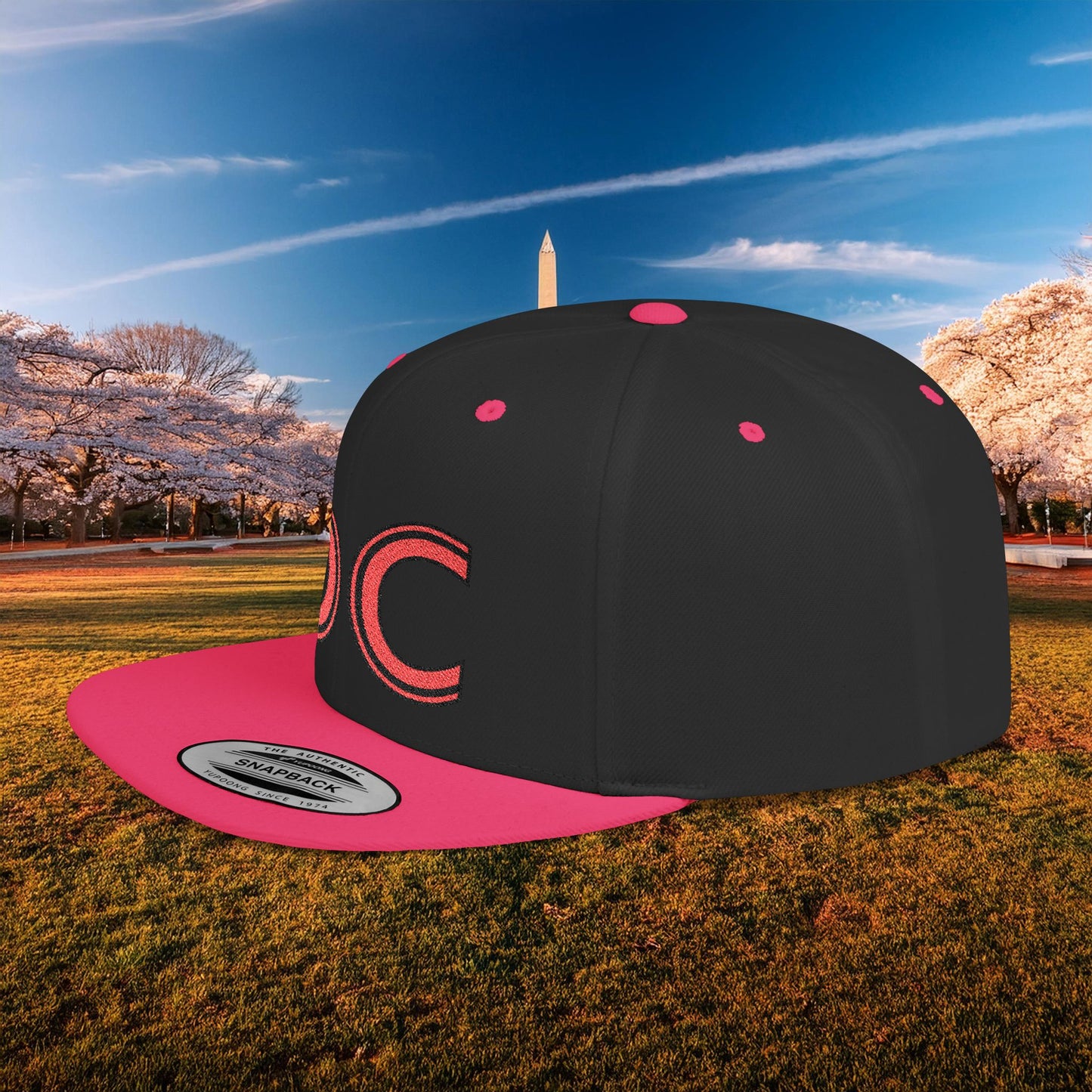 DC Flat Bill Snapback - Red