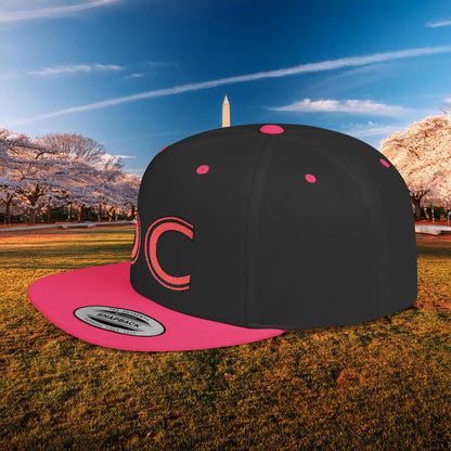 DC Flat Bill Snapback - Red