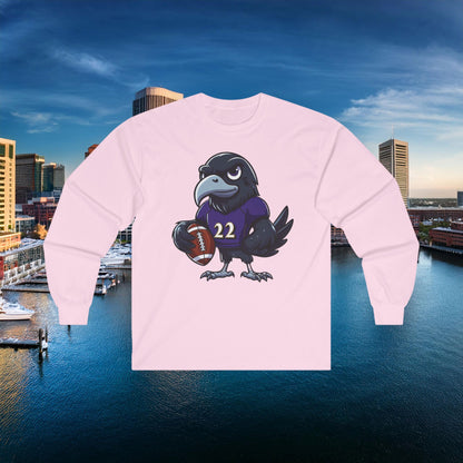 Baltimore Little Football Player Long Sleeve Tee
