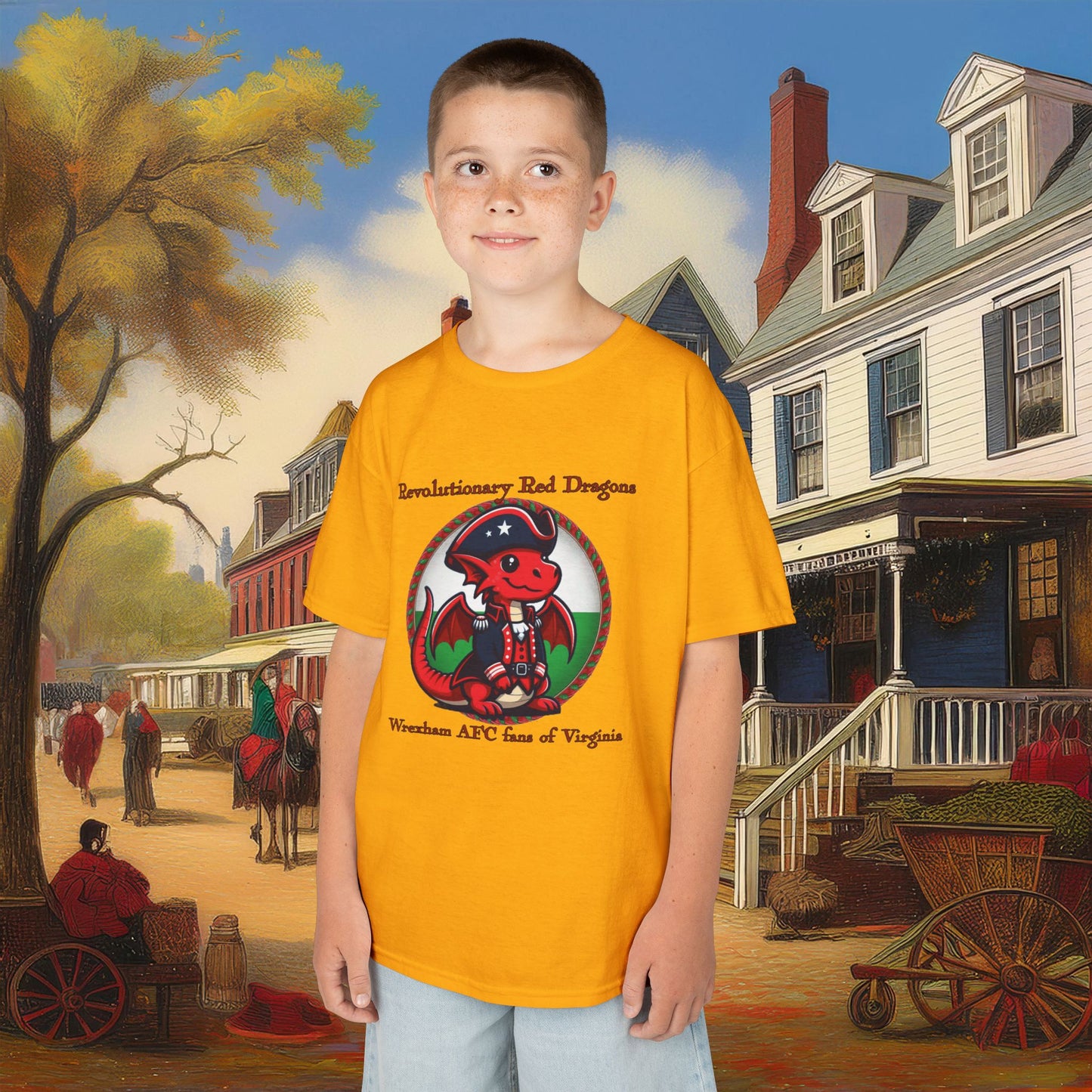 Mini Revolutionary Red Dragons Kids Tee