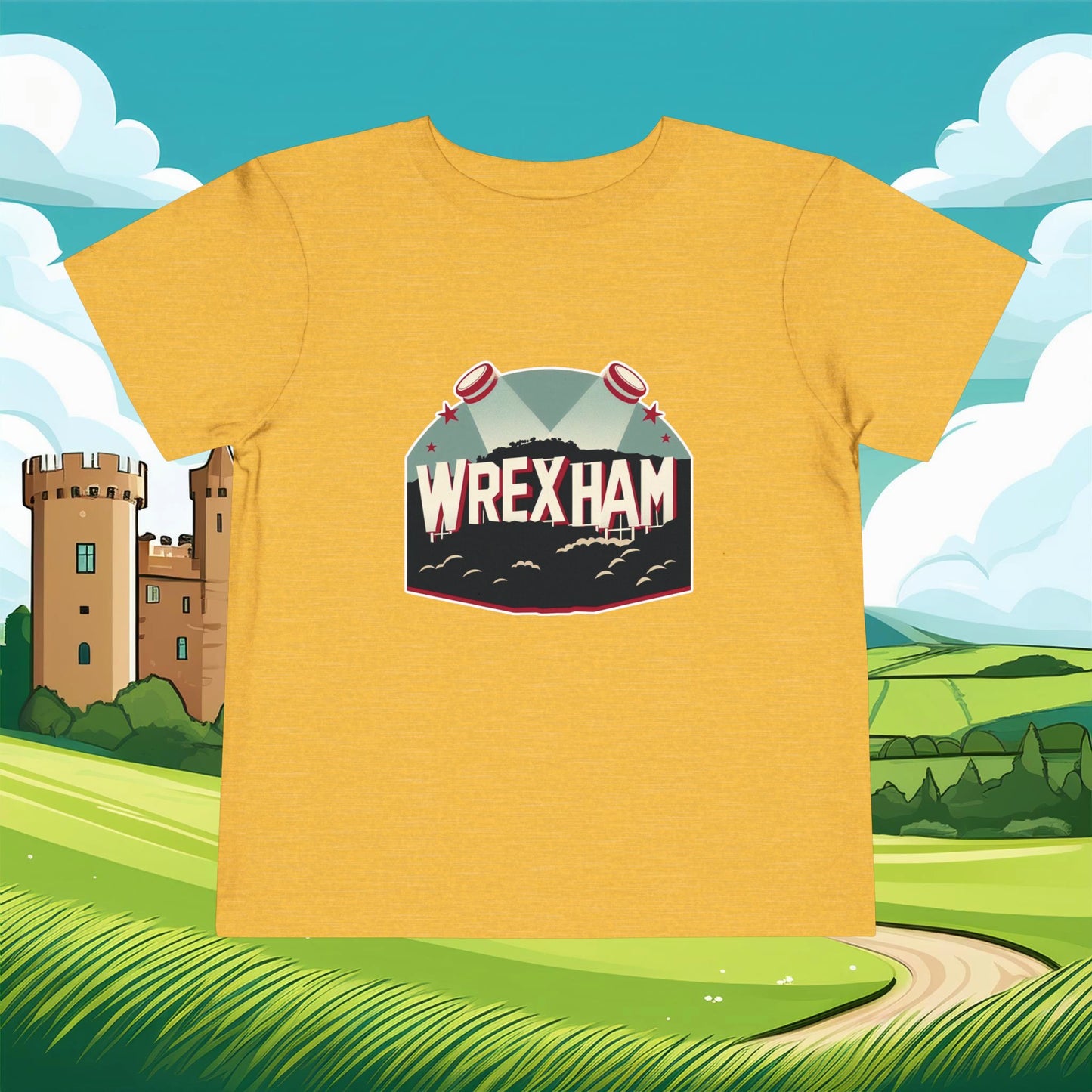 Wrexham Hollywood Sign Toddler Tee