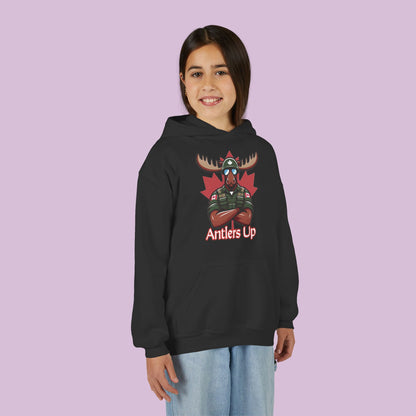 Canadian Moose "Antlers Up" Youth Hoodie