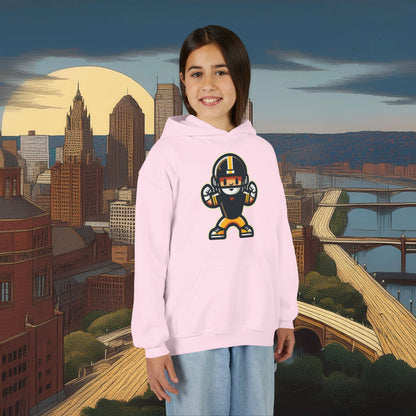Mini Pittsburgh Football Player Youth Hoodie