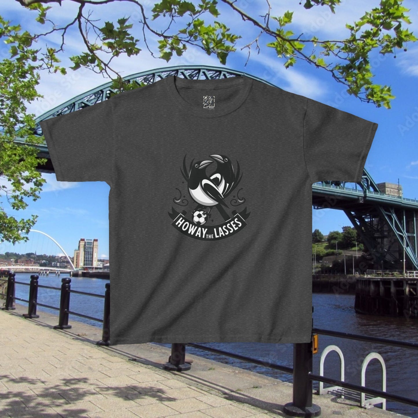 Newcastle United Howay the Lasses (twin mags) Kids Tee