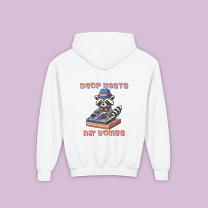 "Beats Not Bombs" Peace Youth Hoodie