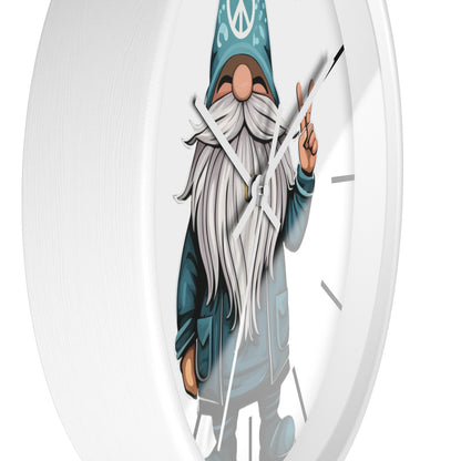 Peace Gnome Wall Clock