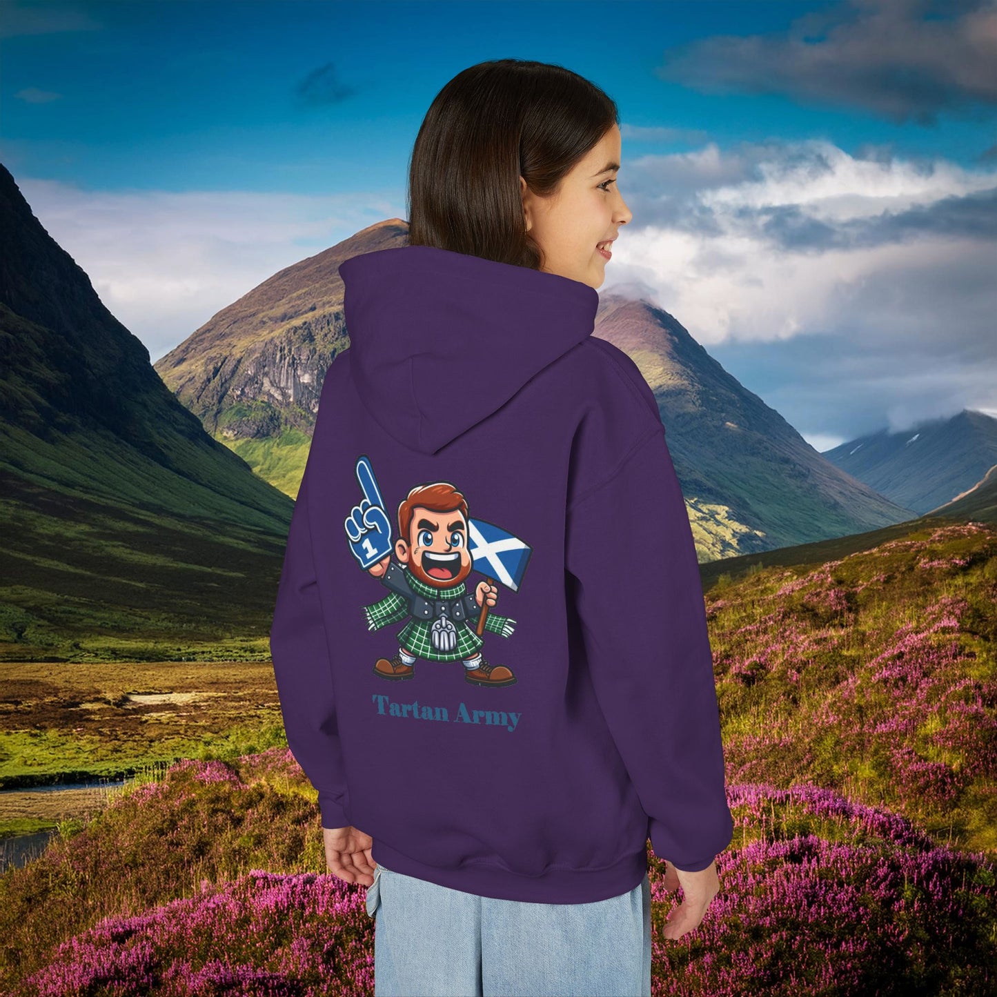 Scotland Tartan Army Youth Hoodie