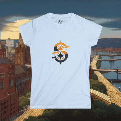 Pittsburgh Football Logo Women's Softstyle Tee