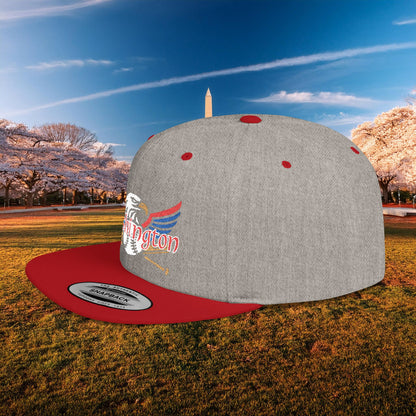 Washington Baseball Eagle Logo Flat Bill Snapback
