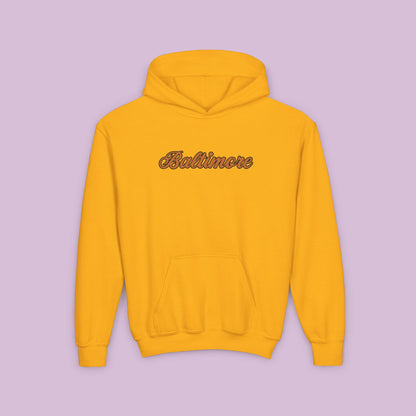 Baltimore Baseball Little Oriole Youth Hoodie