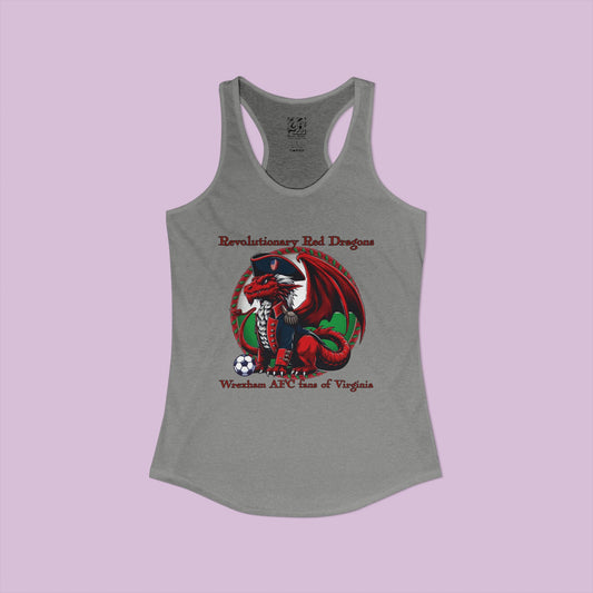 Revolutionary Red Dragons Logo Women's Racerback Tank