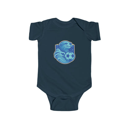 Sea Otter Soccer Logo Infant Bodysuit