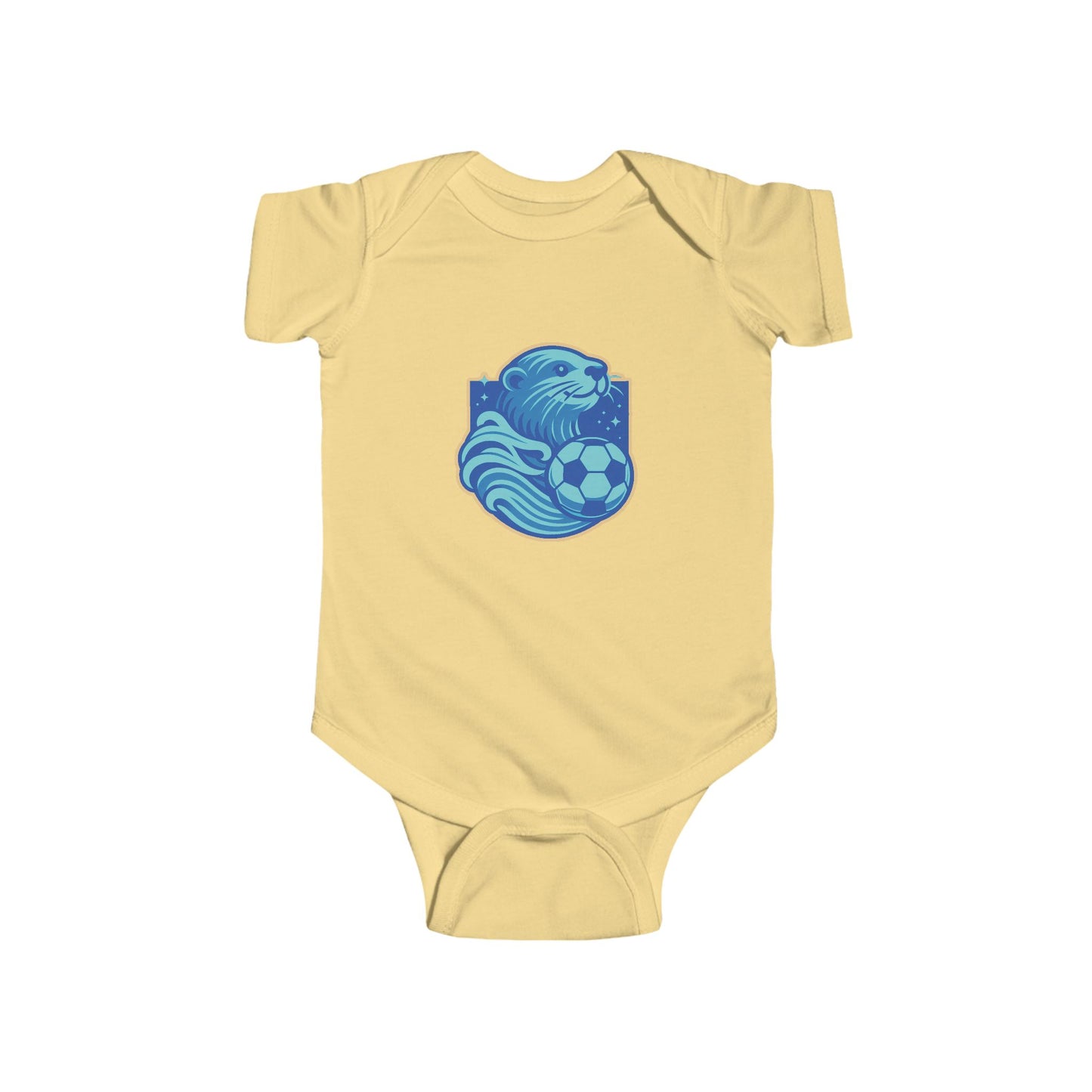 Sea Otter Soccer Logo Infant Bodysuit