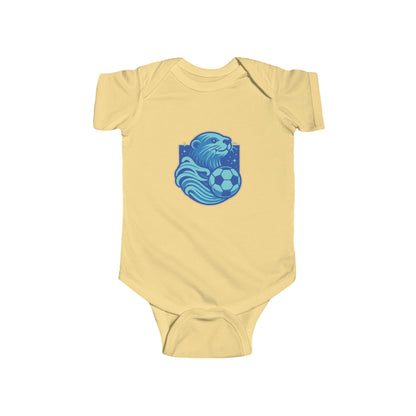 Sea Otter Soccer Logo Infant Bodysuit