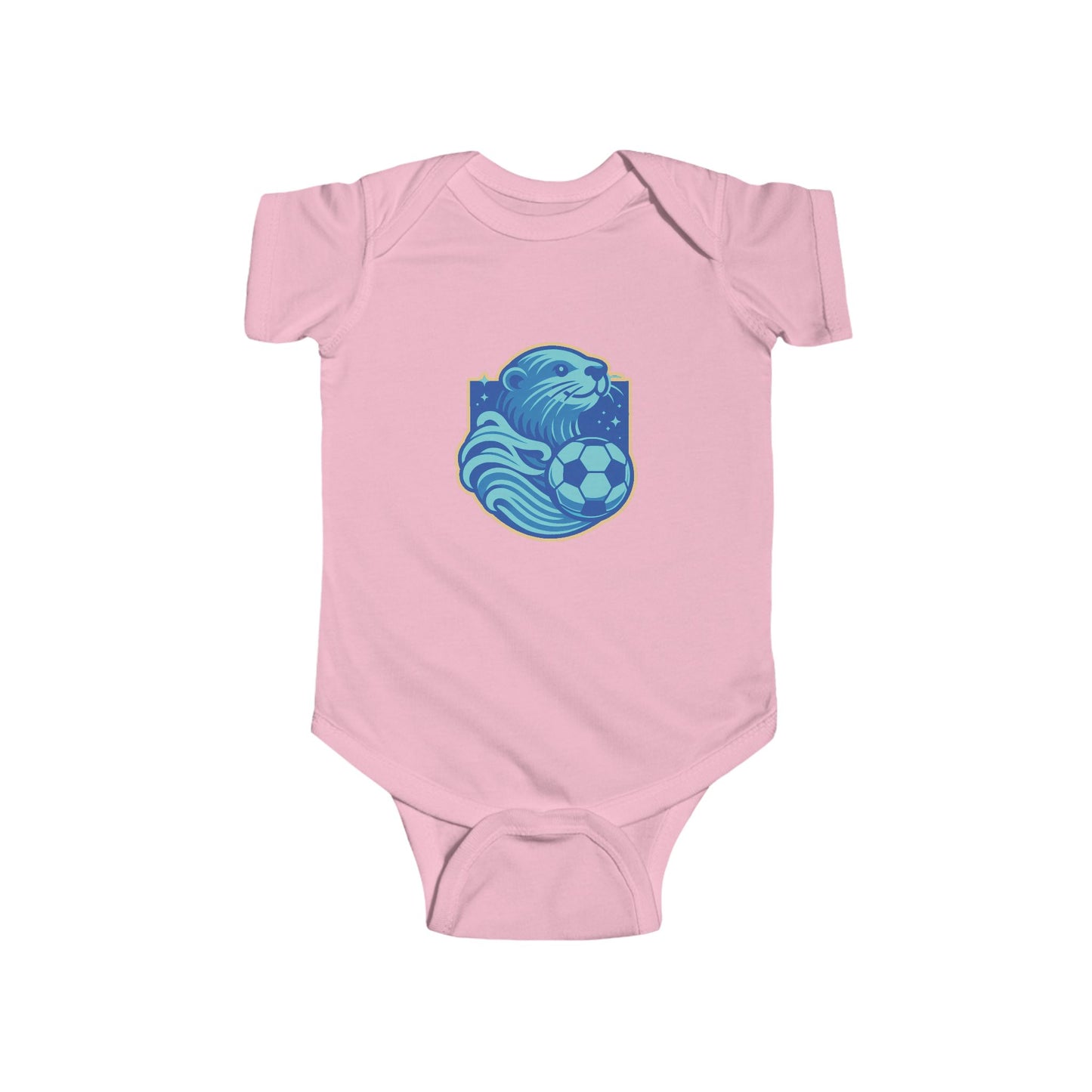 Sea Otter Soccer Logo Infant Bodysuit