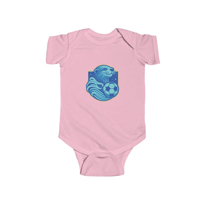 Sea Otter Soccer Logo Infant Bodysuit