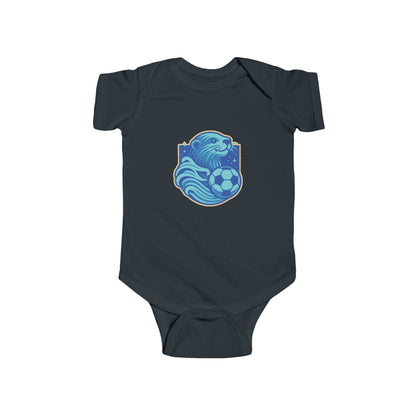 Sea Otter Soccer Logo Infant Bodysuit