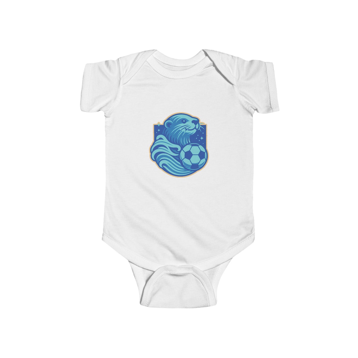 Sea Otter Soccer Logo Infant Bodysuit