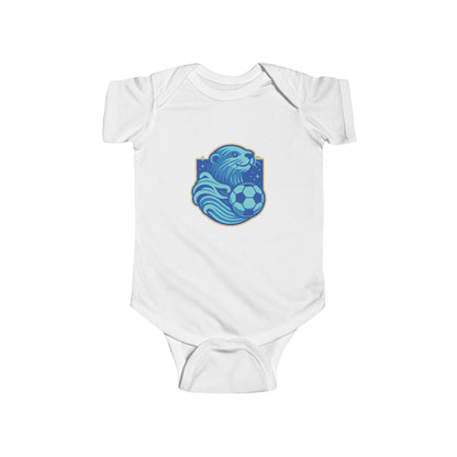 Sea Otter Soccer Logo Infant Bodysuit