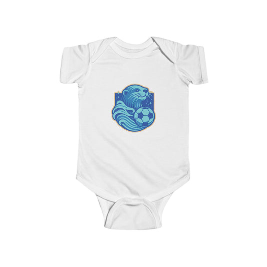 Sea Otter Soccer Logo Infant Bodysuit