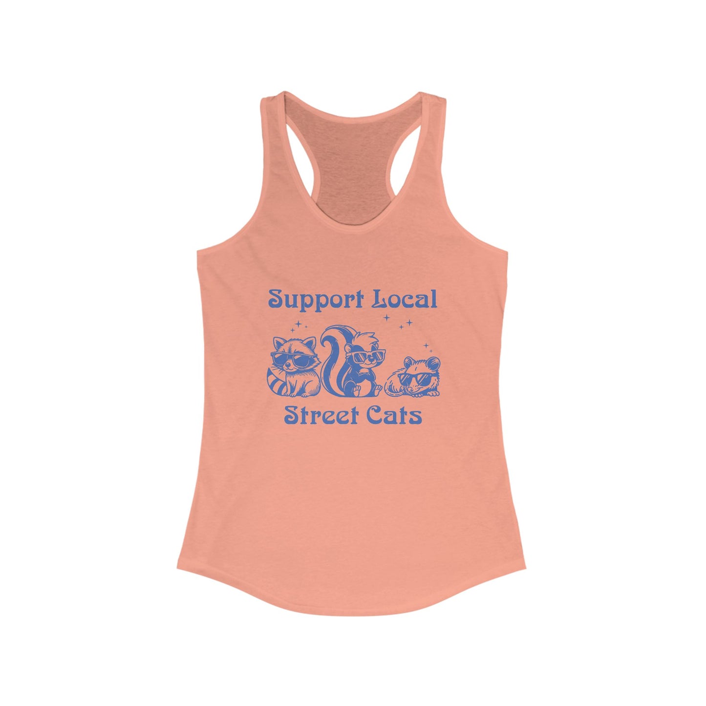 Support Local Street Cats Racerback Tank