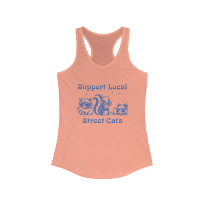 Support Local Street Cats Racerback Tank