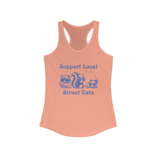 Support Local Street Cats Racerback Tank