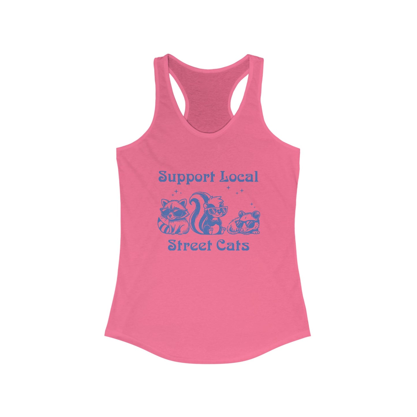 Support Local Street Cats Racerback Tank