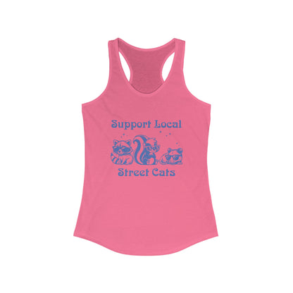 Support Local Street Cats Racerback Tank