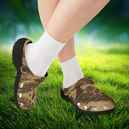 Island Map Foam Clogs