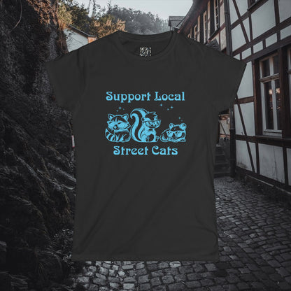 Support Local Street Cats Women's Softstyle Tee