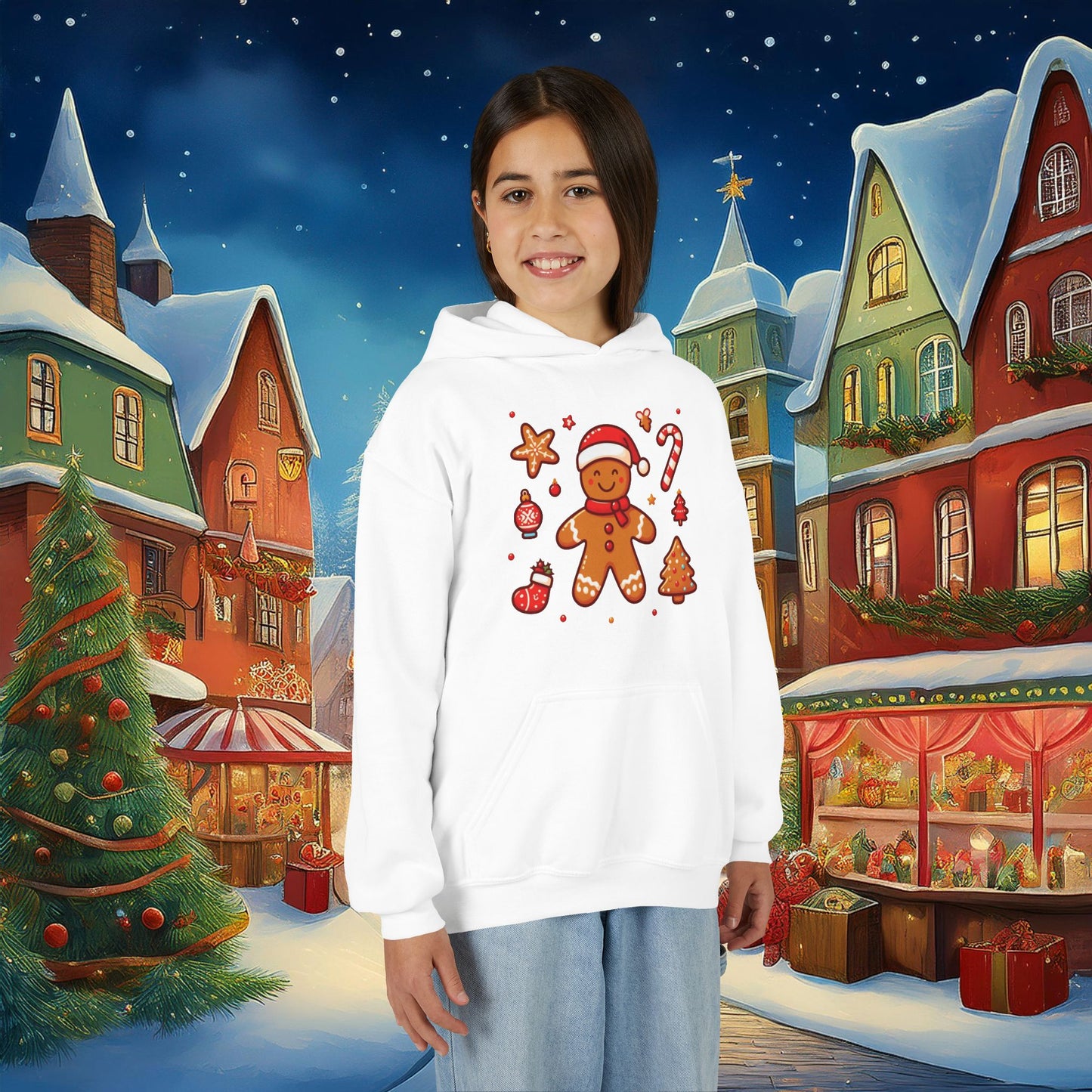 Gingerbread Youth Hoodie