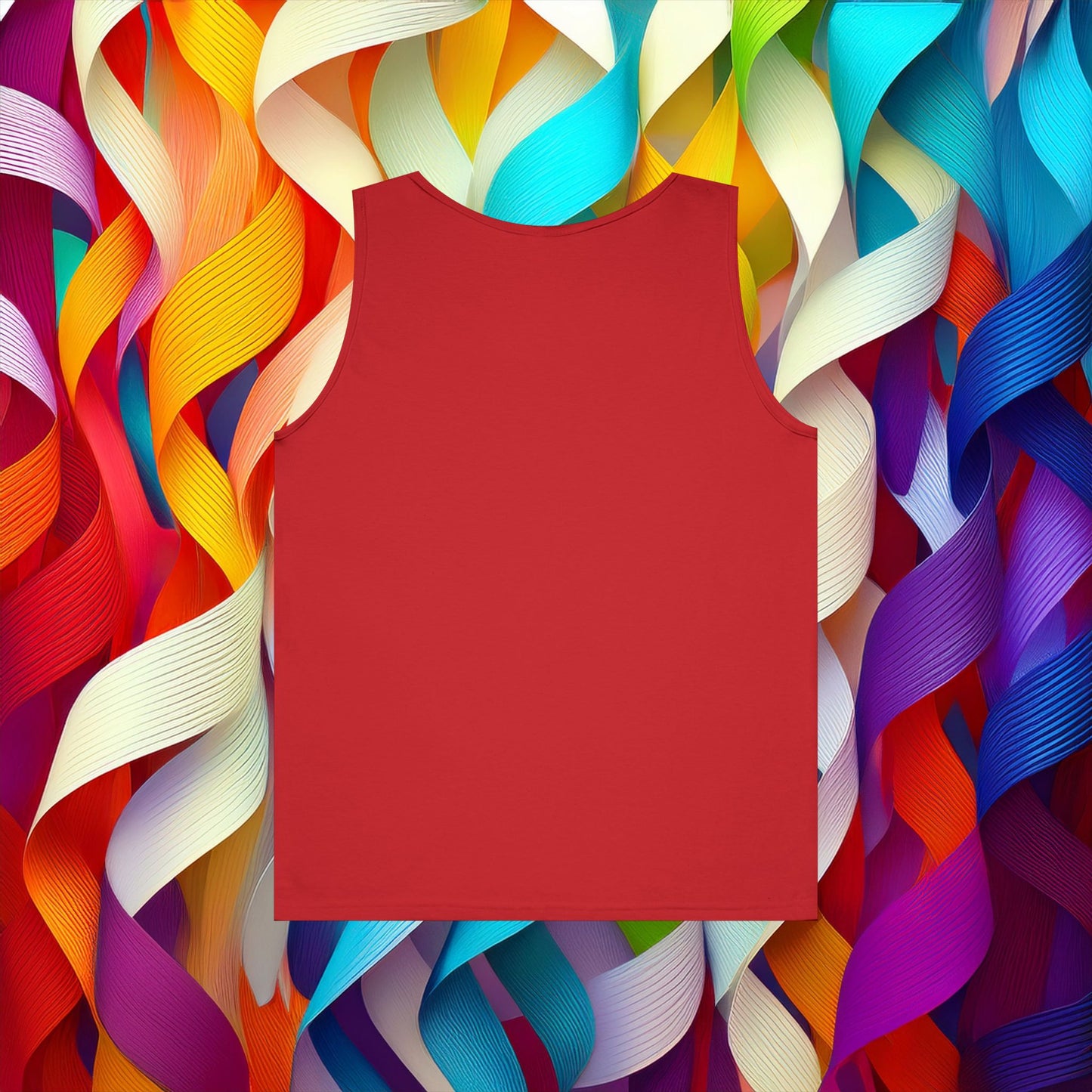 Rainbow Heart Unisex Tank Top