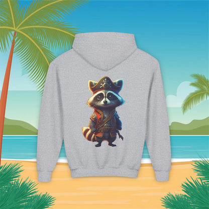 Raccoon Pirate Youth Hoodie