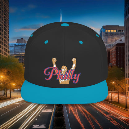 Philly Rocky Statue Flat Bill Snapback