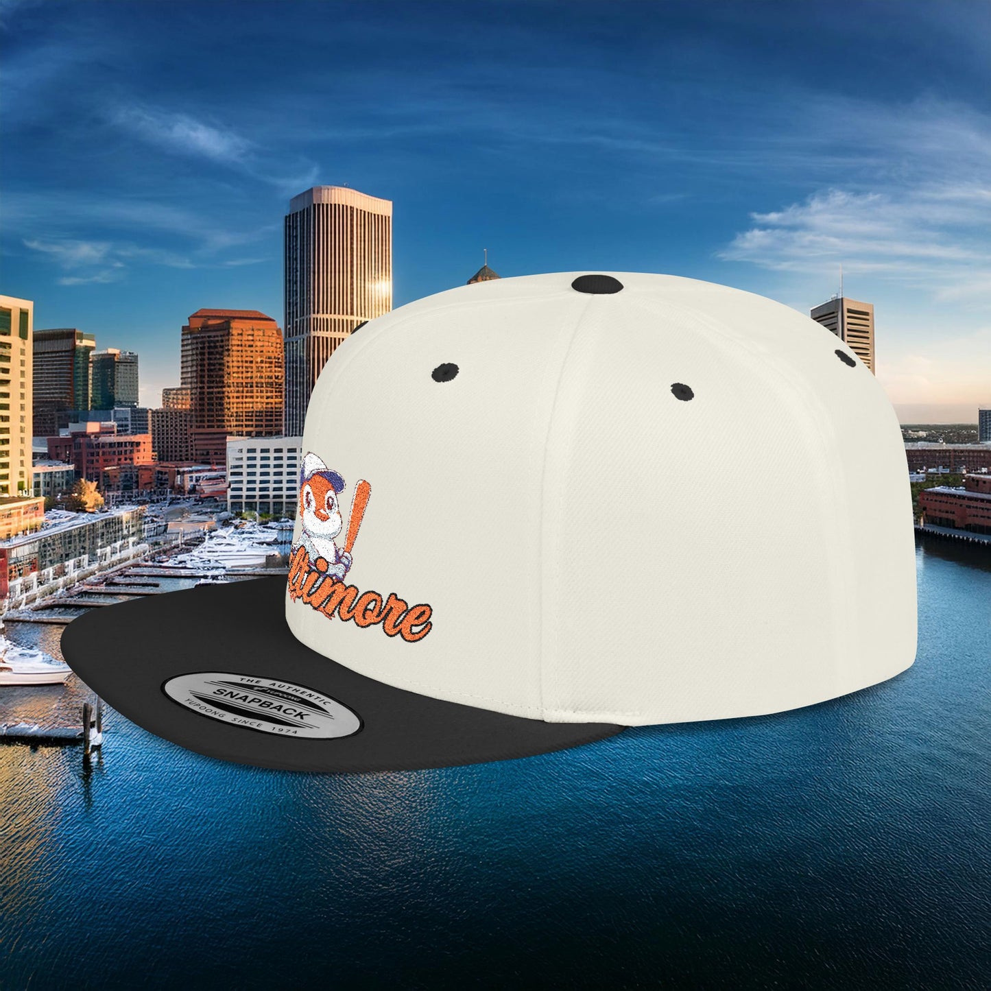Baltimore Baseball Mini Oriole Flat Bill Snapback