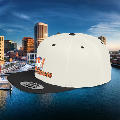 Baltimore Baseball Mini Oriole Flat Bill Snapback