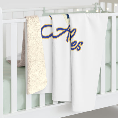 LA Football Sherpa Fleece Blanket