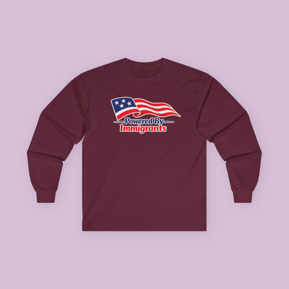 Powered By Immigrants Long Sleeve Tee