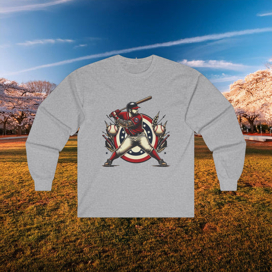 Washington Nations At Bat Long Sleeve Tee