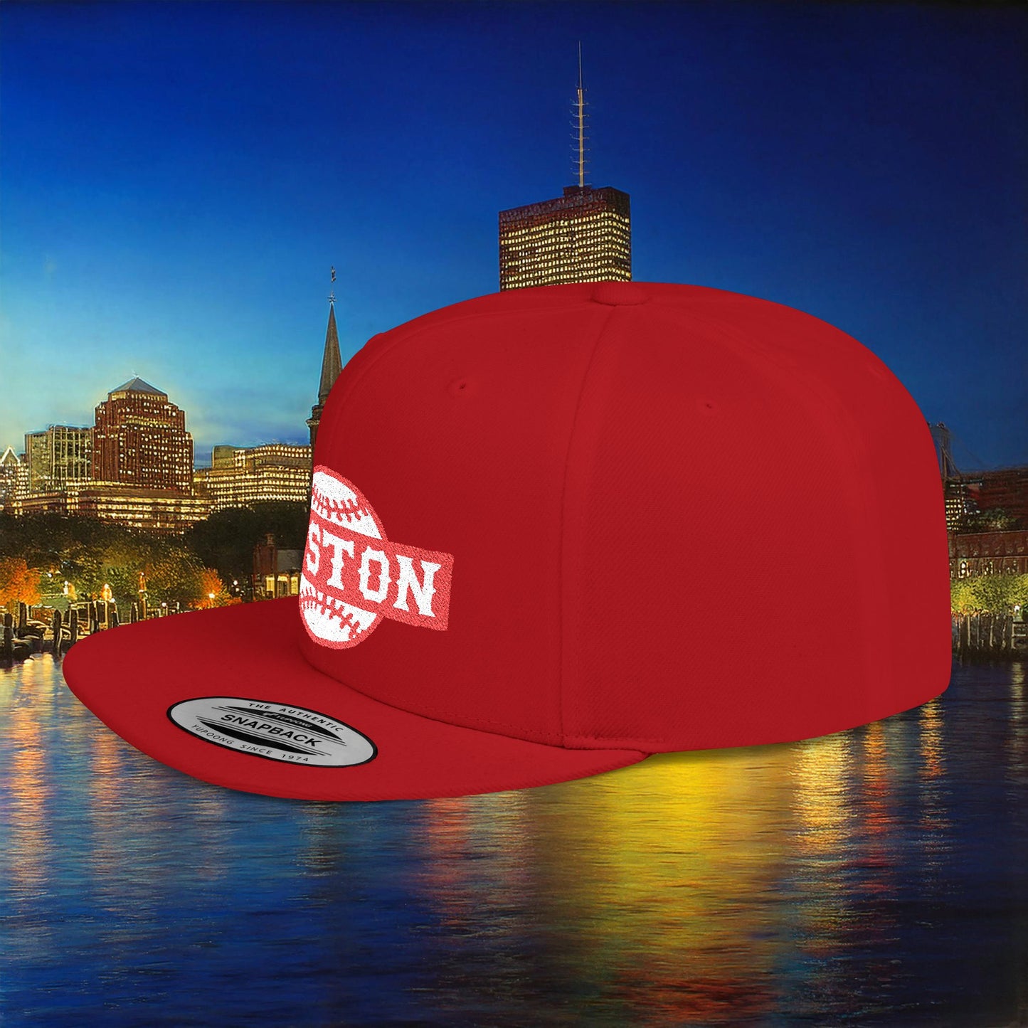 Boston Baseball Flat Bill Snapback