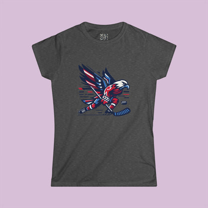 Washington Hockey Eagle Women's Softstyle Tee