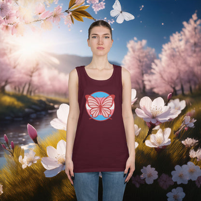 The T Elders Butterfly Unisex Heavy Cotton Tank Top