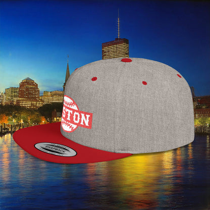 Boston Baseball Flat Bill Snapback