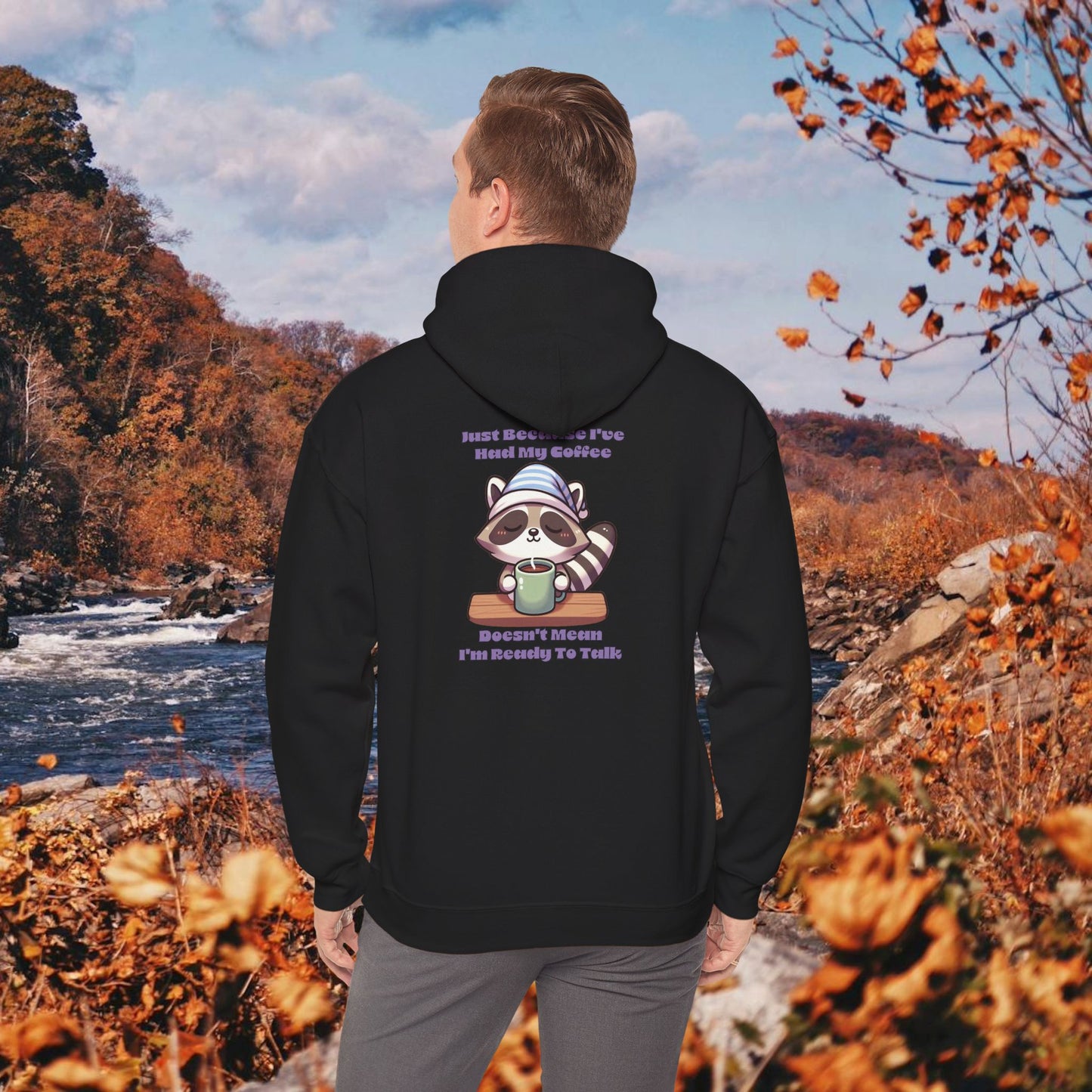 Raccoon Coffee Hoodie