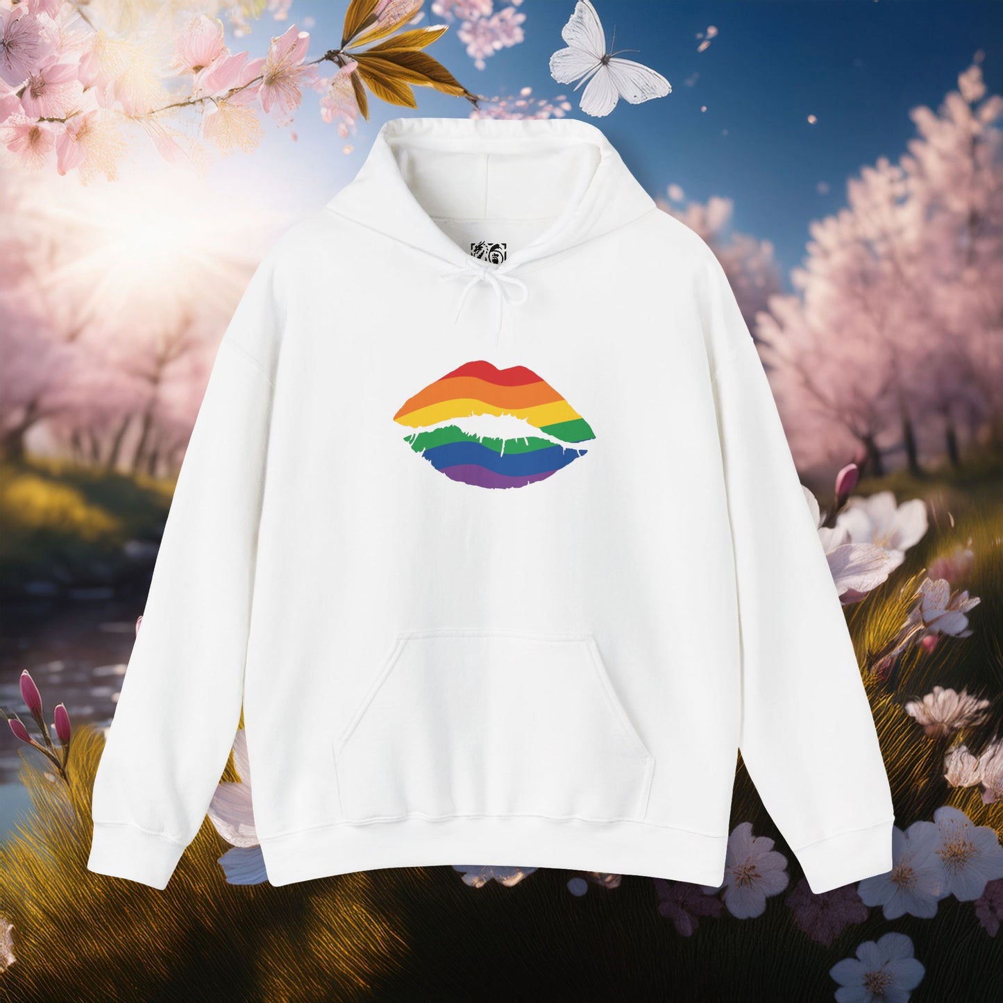 Rainbow Kiss Unisex Hoodie