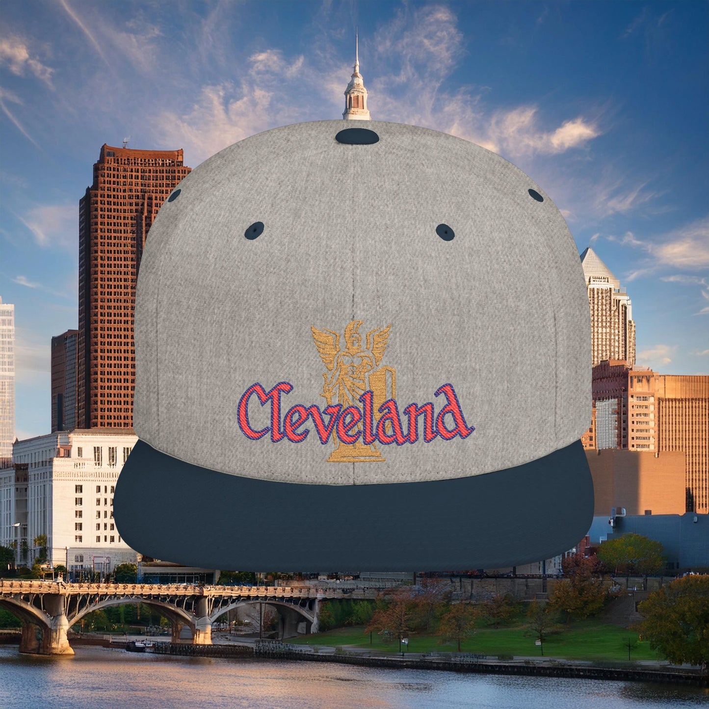 Cleveland Baseball Logo Flat Bill Snapback