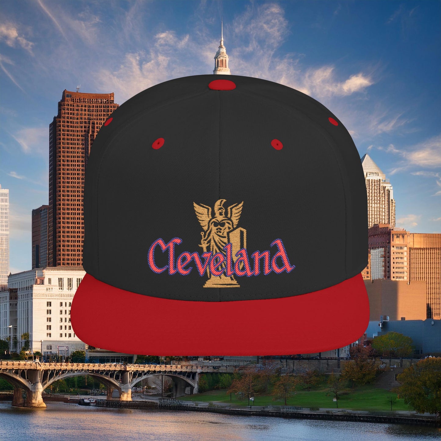 Cleveland Baseball Logo Flat Bill Snapback