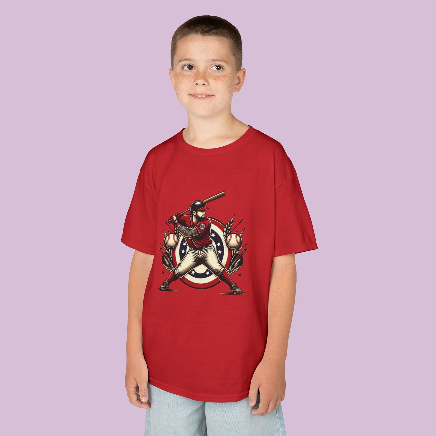 Washington Baseball At Bat Kids Tee