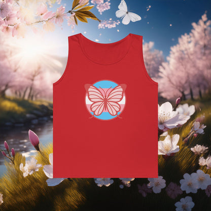 The T Elders Butterfly Unisex Heavy Cotton Tank Top